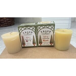 Set Of 2 Trapp Private Gardens Candles No. 1 & 4 Votive 2 Oz In Original Box USA